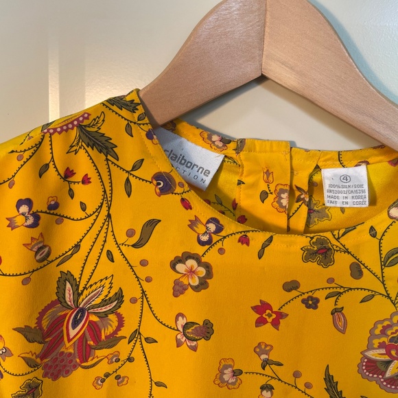 Floral Silk Blouse - Picture 2 of 5